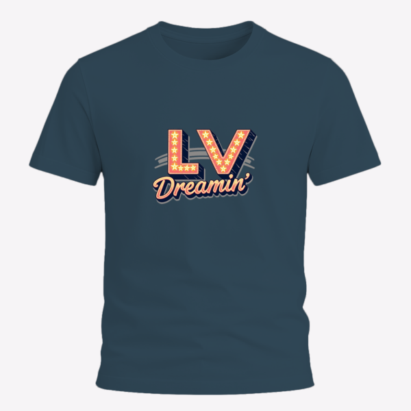 LV Dreamin' – Retro Vegas Lights Tee for Dream Chasers