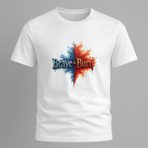 Brave & Burn – Bold Graphic Tee for Fearless Souls