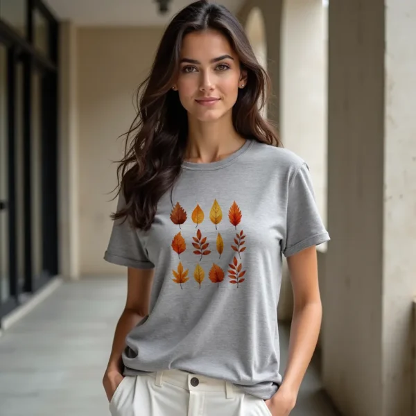 Wondrous Autumn Leaves - Fall T-Shirt for Women